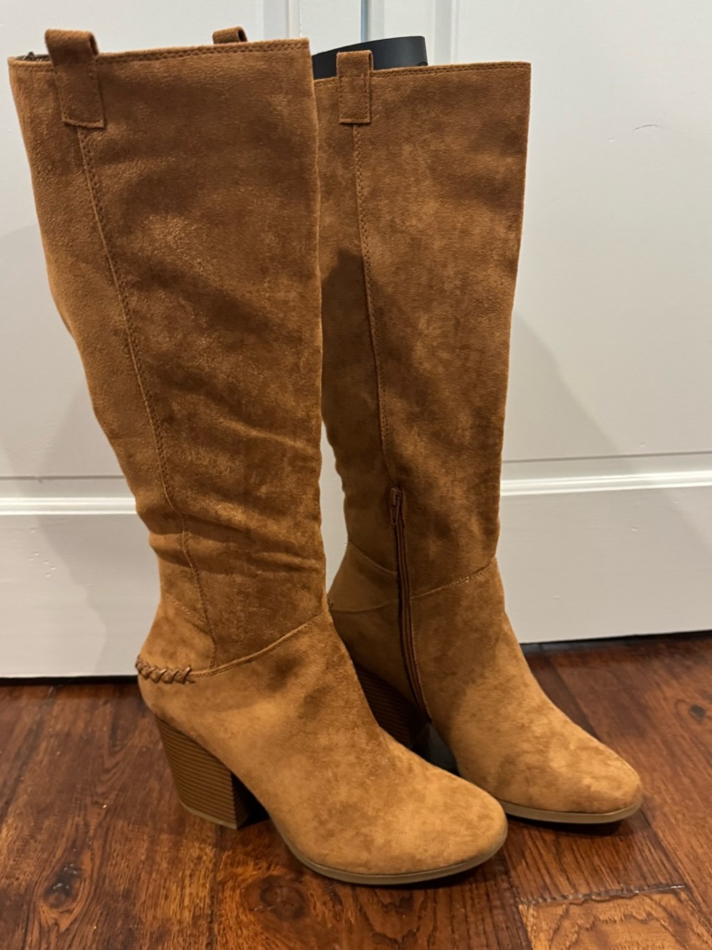 a.n.a Over-the-Knee Suede Boots in Tan